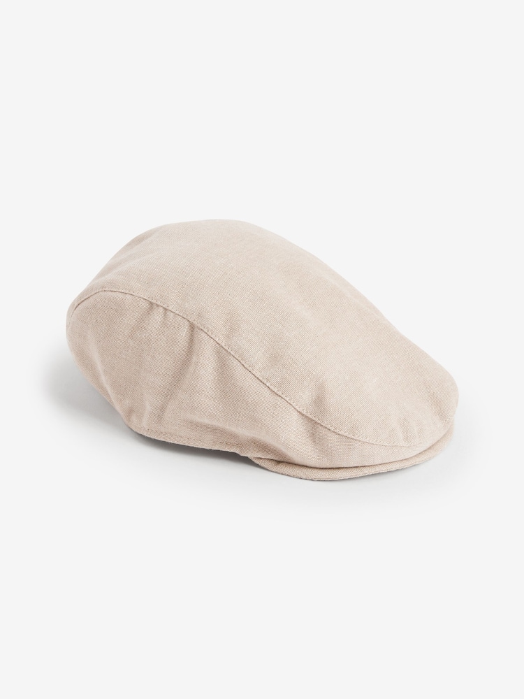 Beige Baby Flat Cap (0mths-2yrs) - Image 1 of 5