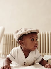 Beige Baby Flat Cap (0mths-2yrs) - Image 2 of 5