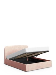 Contemporary Tweed Natural Matson Upholstered Ottoman Storage Bed Frame - Image 6 of 7