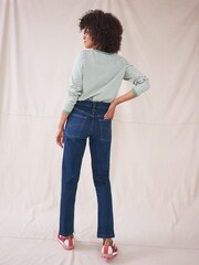 White Stuff Blue Denim Brooke Straight Jeans - Image 2 of 6