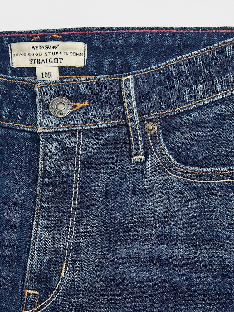 White Stuff Blue Denim Brooke Straight Jeans - Image 6 of 6 White Stuff Blue Denim Brooke Straight Jeans - Image 6 of 6