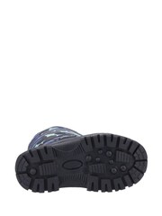 Cotswold Younger Boys Waterproof Iceberg Zip Black Snow Boots - Image 4 of 4