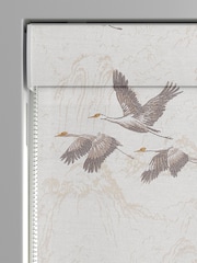 Laura Ashley Grey Animalia Embroidered Made To Measure Roman Blind - Image 3 of 6