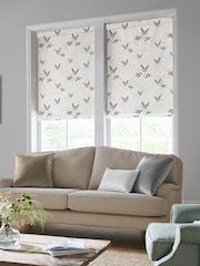 Laura Ashley Grey Animalia Embroidered Made To Measure Roman Blind - Image 5 of 6