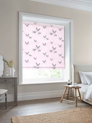 Laura Ashley Pink Animalia Embroidered Made To Measure Roman Blind - Image 5 of 6