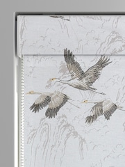 Laura Ashley Silver Animalia Embroidered Made To Measure Roman Blind - Image 3 of 6