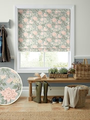 Laura Ashley Blush Pink Tapestry Floral Chenille Made To Measure Roman Blind - Image 5 of 6