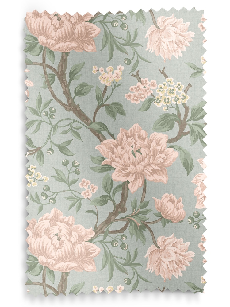 Laura Ashley Blush Pink Tapestry Floral Chenille Made To Measure Roman Blind - Image 5 of 5