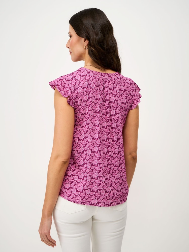 Crew Clothing Company Pink Ondine Top - Image 2 of 5 Crew Clothing Company Pink Ondine Top - Image 2 of 5
