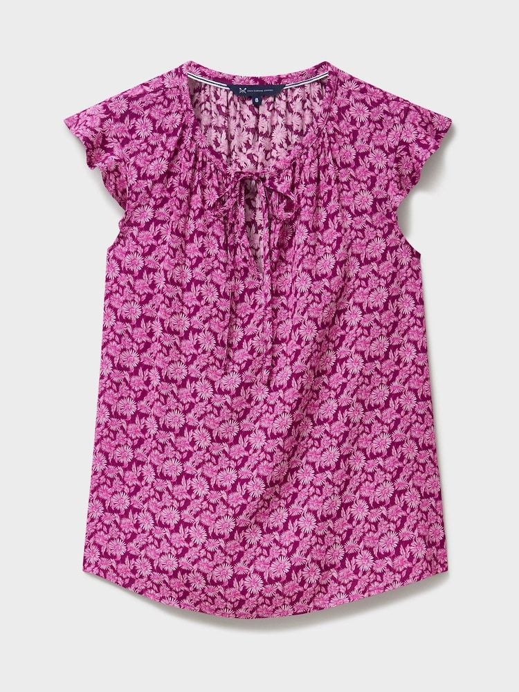 Crew Clothing Company Pink Ondine Top - Image 5 of 5 Crew Clothing Company Pink Ondine Top - Image 5 of 5