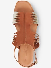Métallique - Chaussures compensées Forever Comfort® Fisherman en cuir - Image 6 of 7