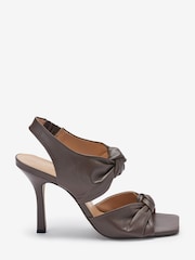 Taupe Signature Double Knot Sandals - Image 1 of 5