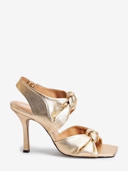 Gold Signature Double Knot Sandals - Image 2 of 5