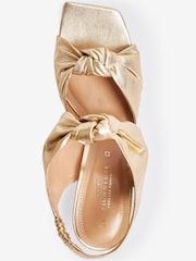 Gold Signature Double Knot Sandals - Image 4 of 5