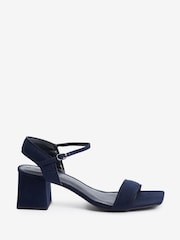 Navy Blue Regular/Wide Fit Forever Comfort® Simple Block Heel Sandals - Image 3 of 6