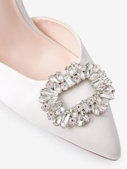 Ivory Forever Comfort® Wedding Jewel Slingback Heeled Bridal Shoes - Image 6 of 6
