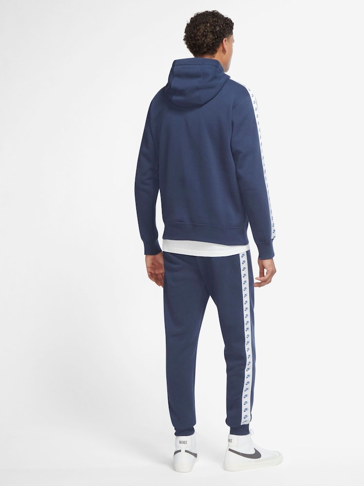 Nike Blue Sportswear Essential Hooded Tracksuit - Image 2 of 3 Nike Blue Sportswear Essential Hooded Tracksuit - Image 2 of 3