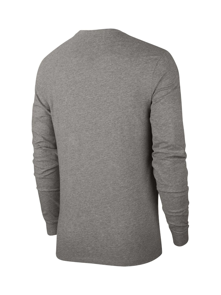 Nike Grey Club Long Sleeve T-Shirt - Image 6 of 6