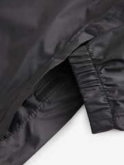 Black Lightweight Waterproof Packable Hooded Jacket - Image 13 of 14