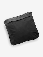 Black Lightweight Waterproof Packable Hooded Jacket - Image 14 of 14