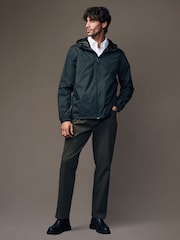 Black Lightweight Waterproof Packable Hooded Jacket - Image 2 of 14