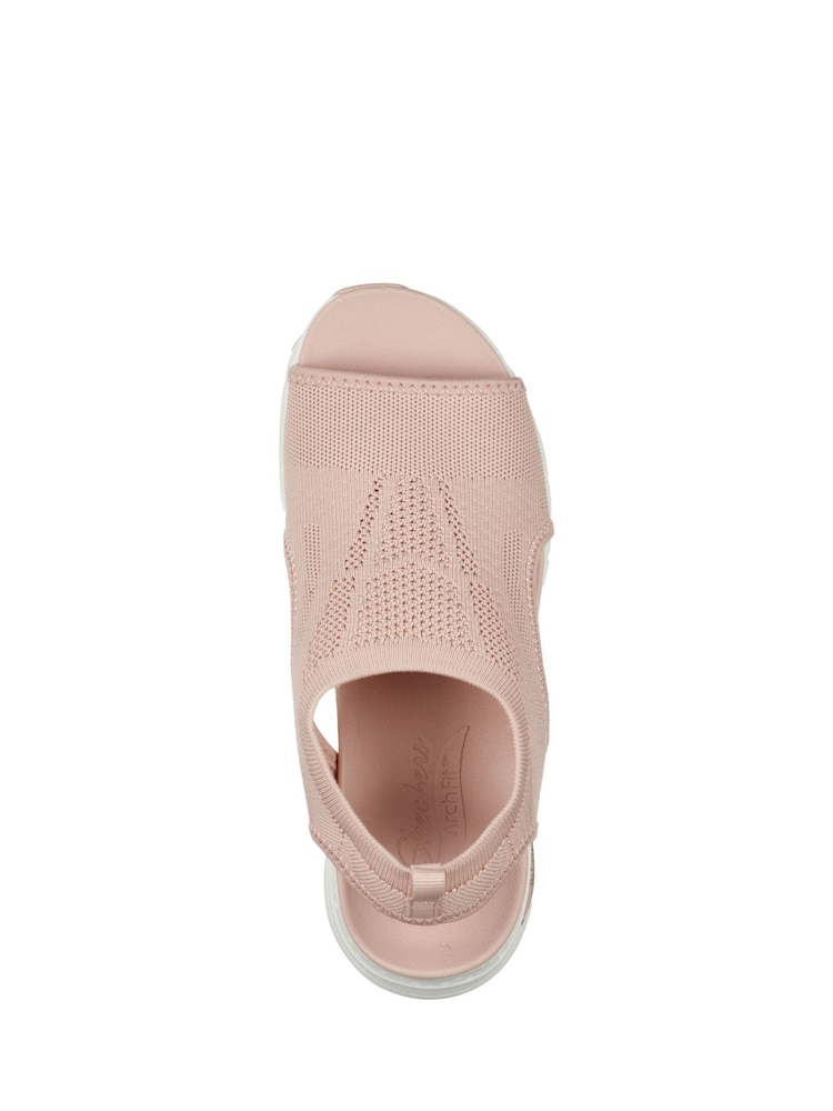 Różowy - Skechers Womens Arch Fit City Catch Sandals - Image 4 of 5