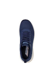 Skechers Navy Blue Womens Bobs Squad Chaos Face Off Trainers - Image 4 of 6