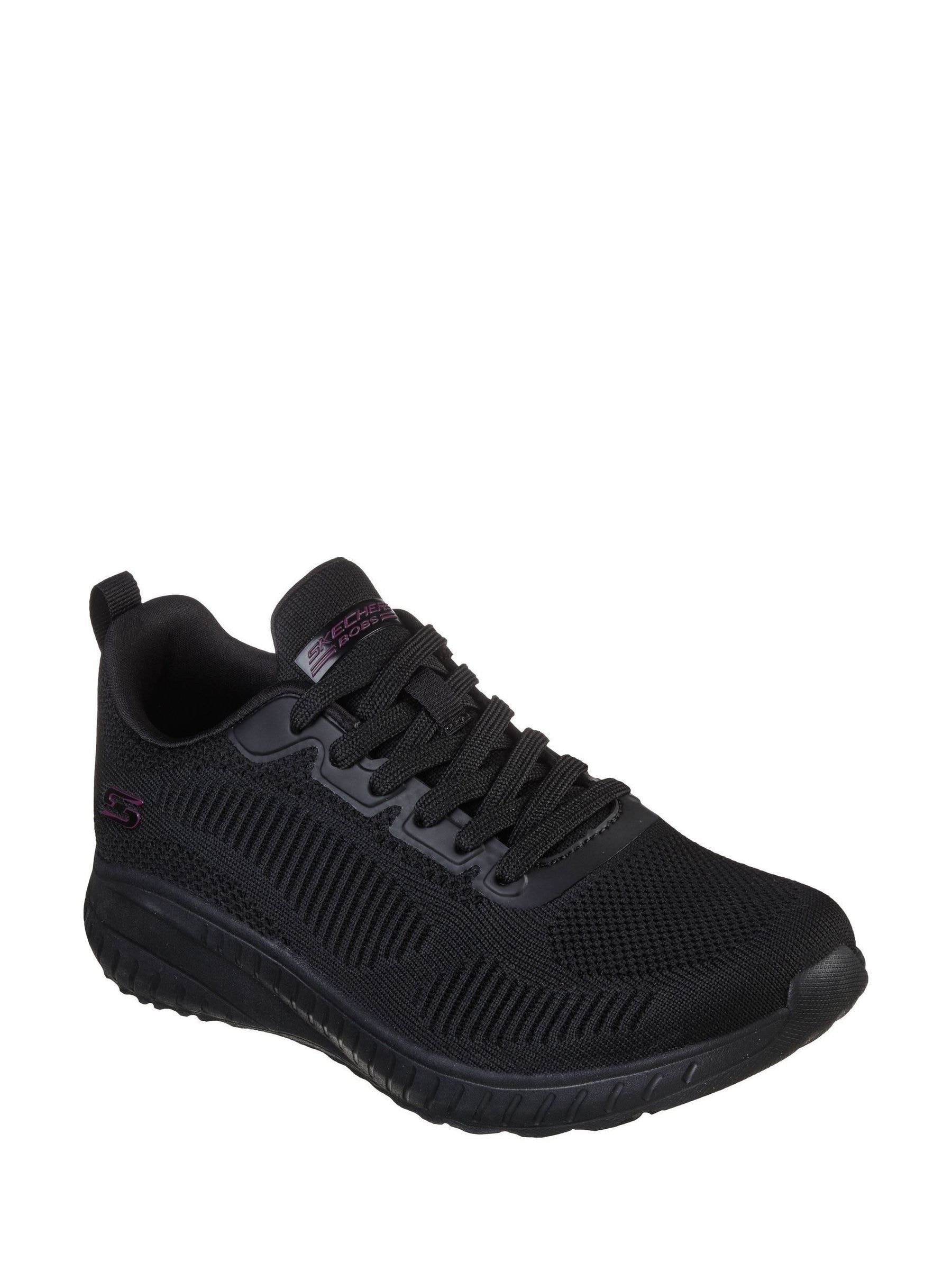 Buy Skechers Black Chrome Womens Bobs Squad Chaos Face Off Trainers from the Next UK online shop