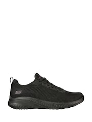 Skechers Black Chrome Womens Bobs Squad Chaos Face Off Trainers - Image 4 of 7