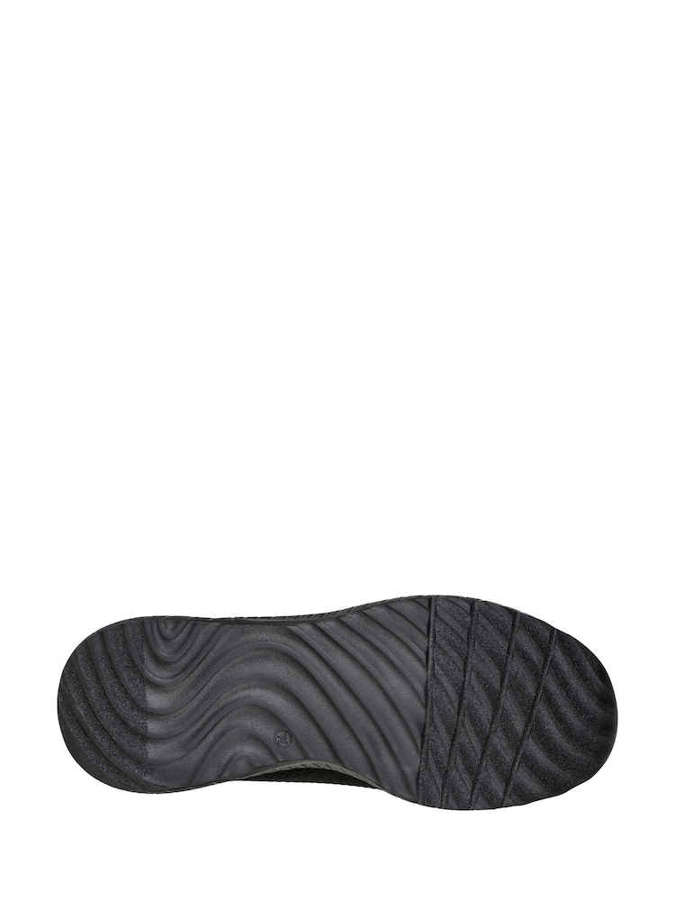 Skechers Black Chrome Womens Bobs Squad Chaos Face Off Trainers - Image 8 of 8