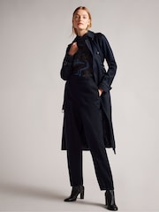Ted Baker Blue Robbii Lightweight Trench Coat - Image 3 of 7