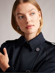 Ted Baker Blue Robbii Lightweight Trench Coat - Image 4 of 7
