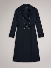 Ted Baker Blue Robbii Lightweight Trench Coat - Image 6 of 7