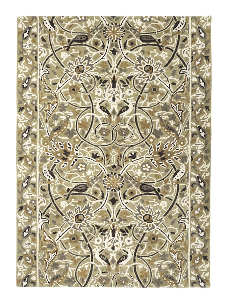 Morris & Co. Blue Snakeshead Rug - Image 1 of 4 Morris & Co. Blue Snakeshead Rug - Image 1 of 4