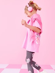 Pink/Grey Barbie License T-Shirt And Leggings Set (3-16yrs) - Image 4 of 6