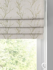 Laura Ashley Green Pussy Willow Embroidered Made To Measure Roman Blind - Image 2 of 7