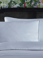 Wedgwood White Folia 100% Cotton Duvet Cover and Pillowcase Set - Image 2 of 3