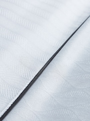 Wedgwood White Folia 100% Cotton Duvet Cover and Pillowcase Set - Image 3 of 3