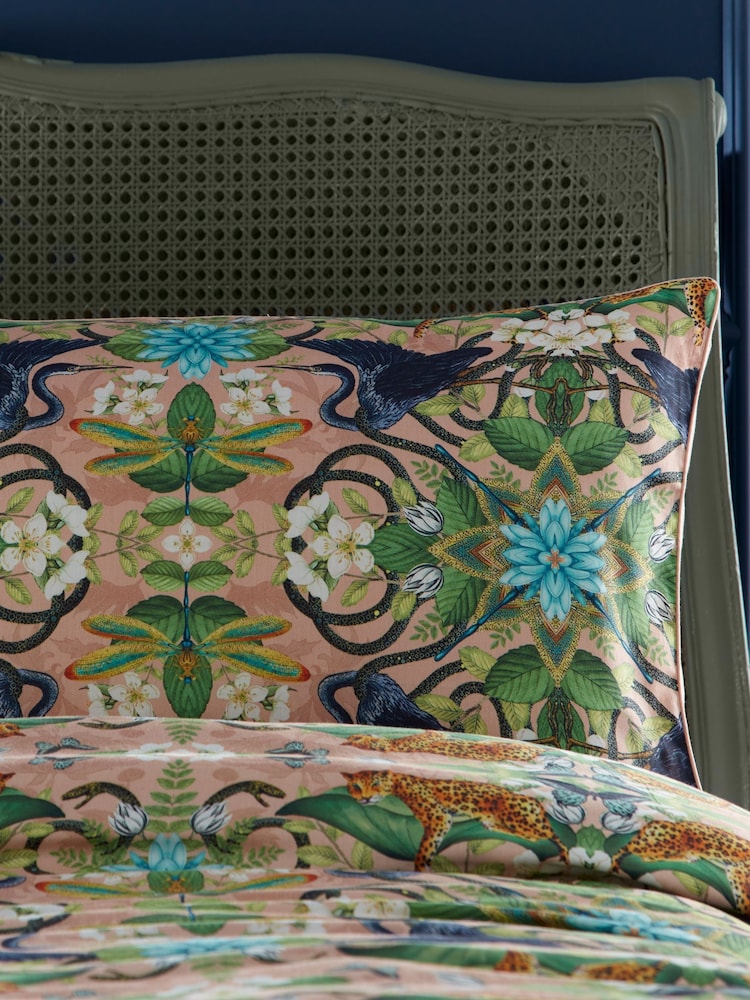 Wedgwood Pink Wonderlust 100% Cotton Duvet Cover and Pillowcase Set - Image 2 of 3