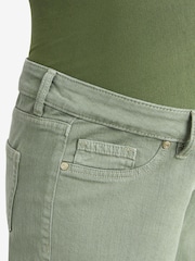 Khaki Green Maternity Over-the-Bump Mom Jeans - Image 4 of 4