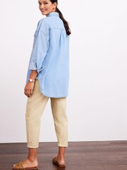 Camel Maternity Over-the-Bump Mom Jeans - Image 2 of 6