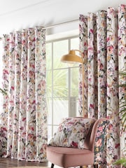 Studio G Cream Meadow Eyelet Curtains - Image 1 of 2