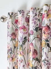 Studio G Cream Meadow Eyelet Curtains - Image 2 of 2