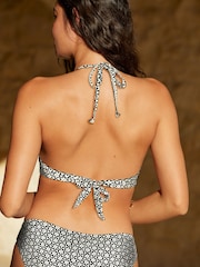 Črno-bel potisk - Bikini top - Slika 2 iz 5