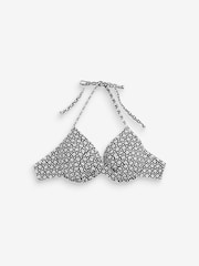Črno-bel potisk - Bikini top - Slika 5 iz 5
