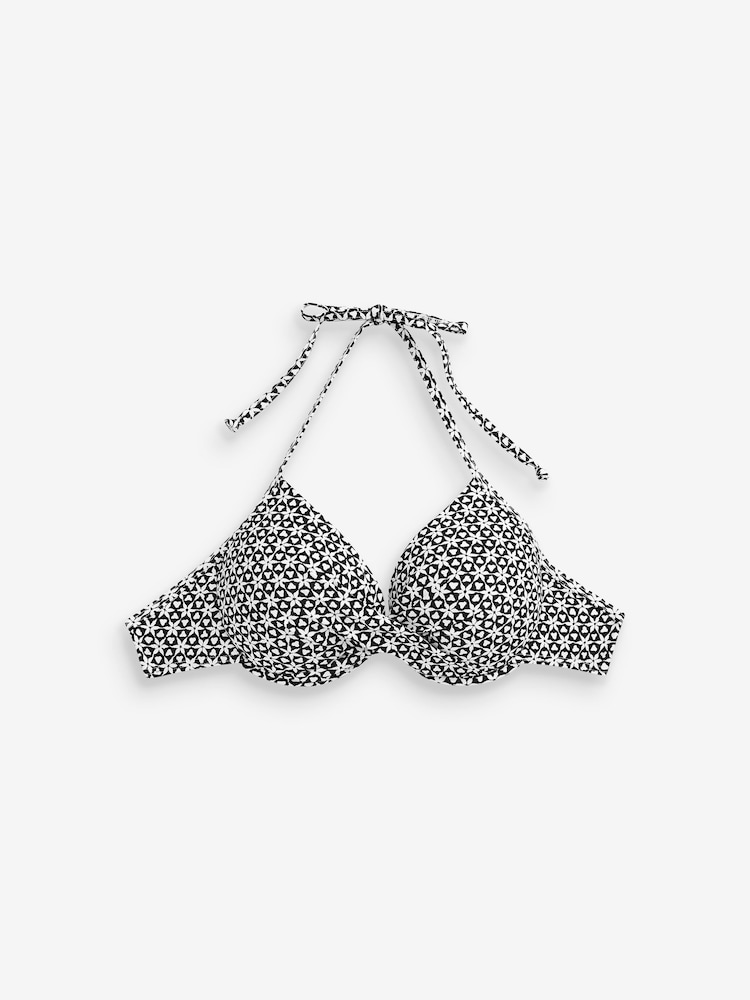 Črno-bel potisk - Bikini top - Slika 5 iz 5