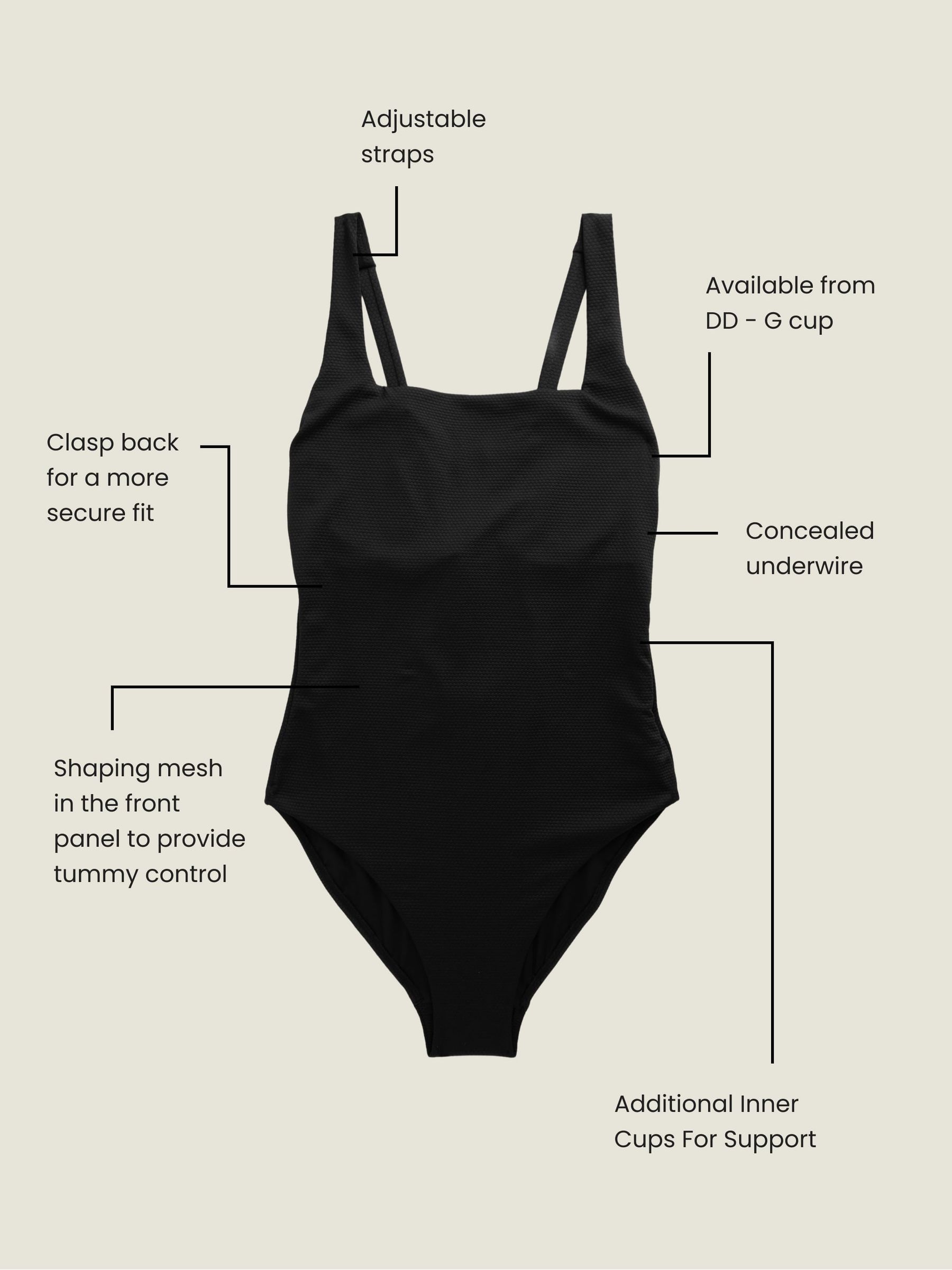 Swimsuit square neck cheap