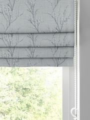 Laura Ashley Blue Pussy Willow Embroidered Made To Measure Roman Blind - Image 2 of 7