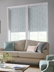 Laura Ashley Blue Pussy Willow Embroidered Made To Measure Roman Blind - Image 6 of 7