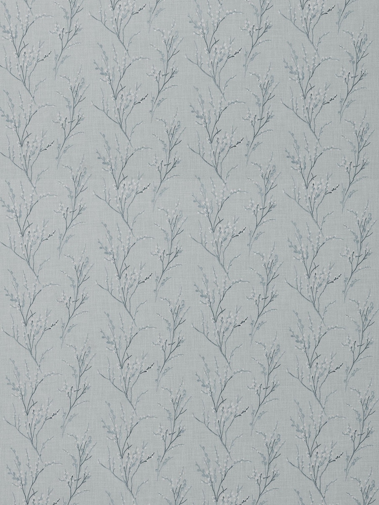 Laura Ashley Blue Pussy Willow Embroidered Made To Measure Roman Blind - Image 7 of 7